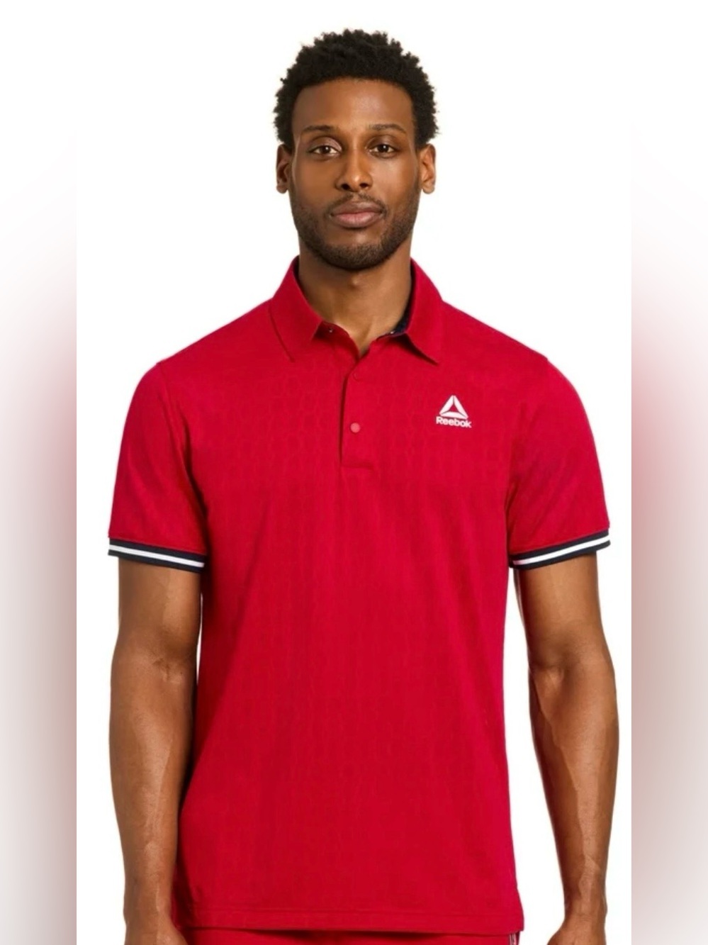 Reebok Men’s Red Polo with White Logo